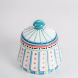 Masquerade Ceramic Sugar Pot