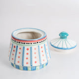 Masquerade Ceramic Sugar Pot