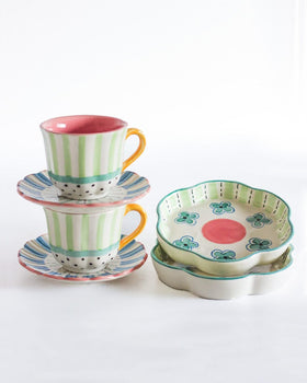 Masquerade Tea and Cake Snack Set