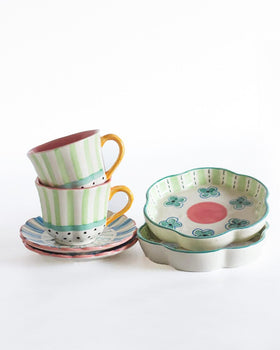 Masquerade Tea and Cake Snack Set