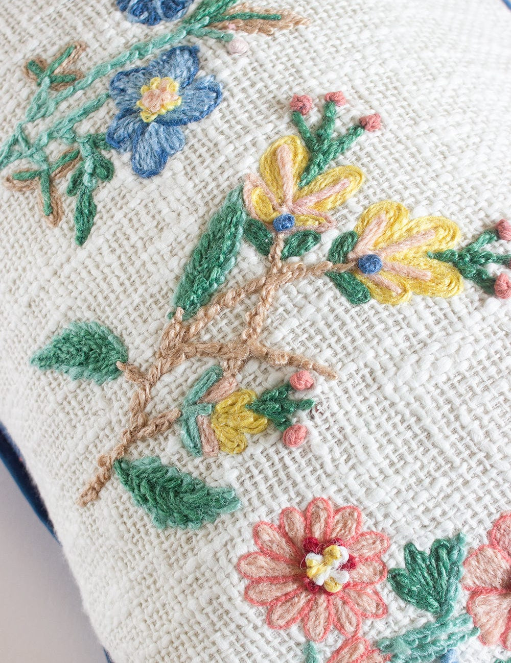 Micah Embroidered Cushion Cover - 14 Inch X 20 Inch Regular price
