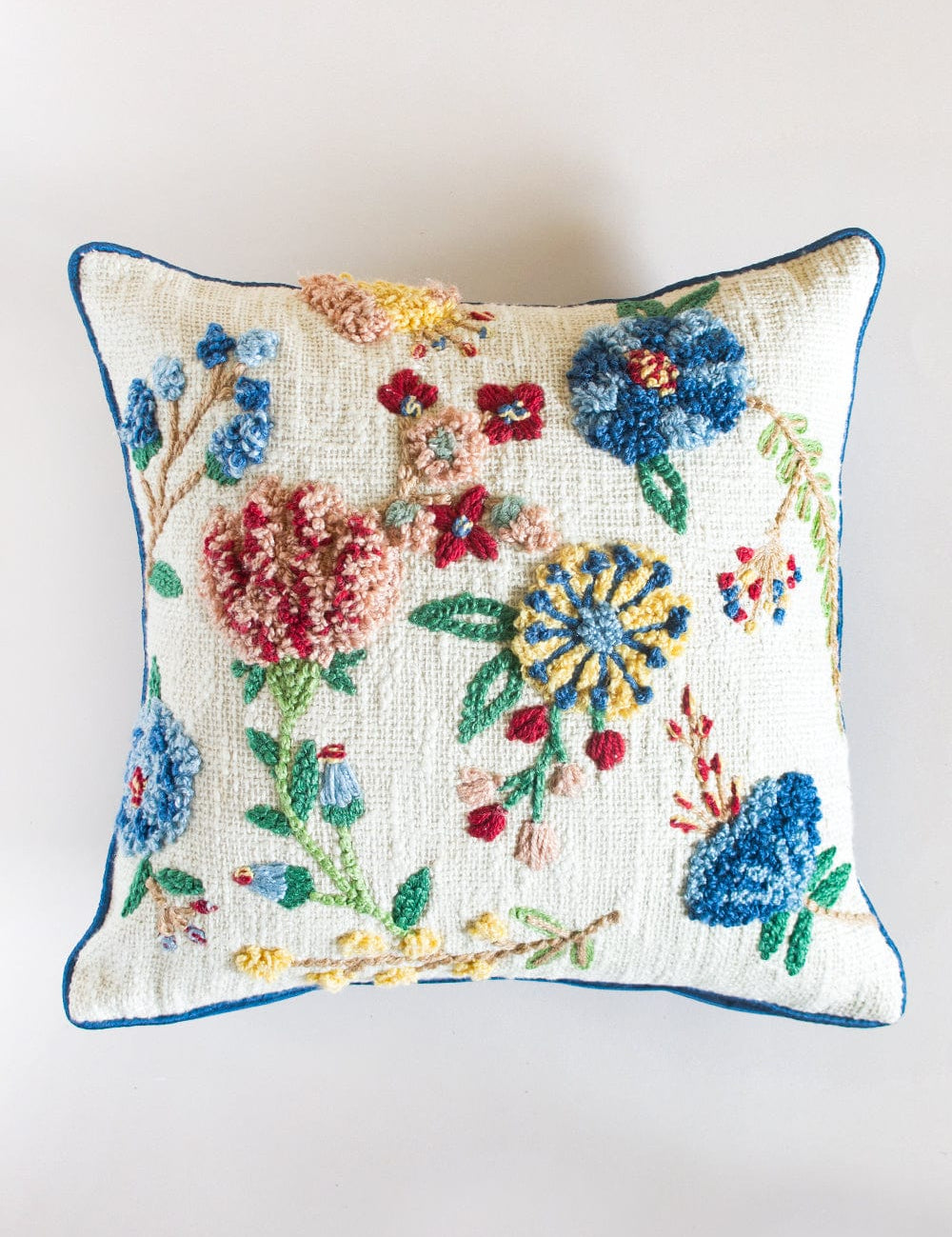 Micah Embroidered Cushion Cover - 18 Inch X 18 Inch