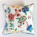 Micah Embroidered Cushion Cover - 18 Inch X 18 Inch