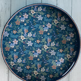 Midnight Meadow Vegan Leather Round Tray