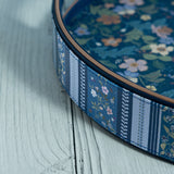 Midnight Meadow Vegan Leather Round Tray