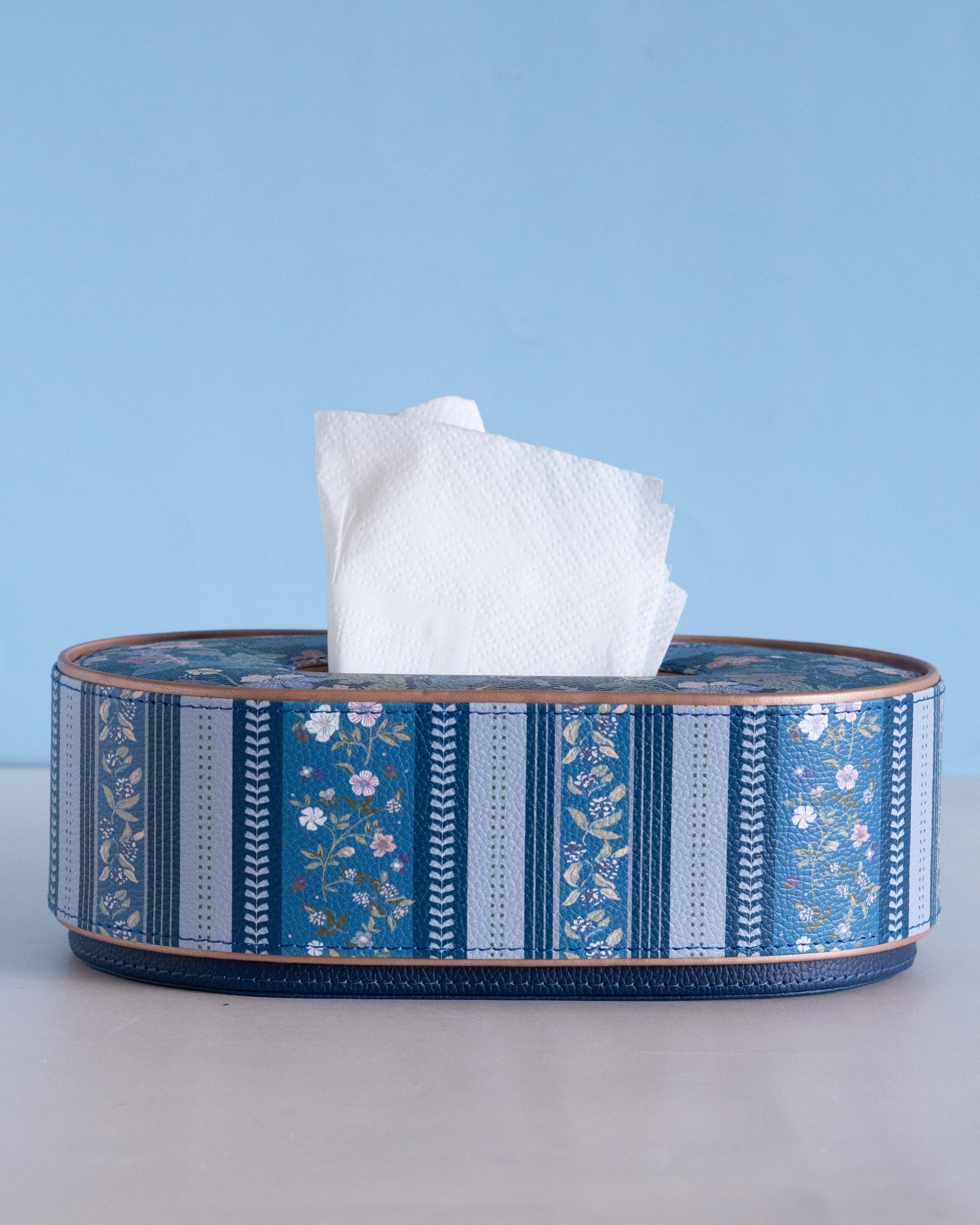 Midnight Meadow Vegan Leather Tissue Box | The Wishing Chair
