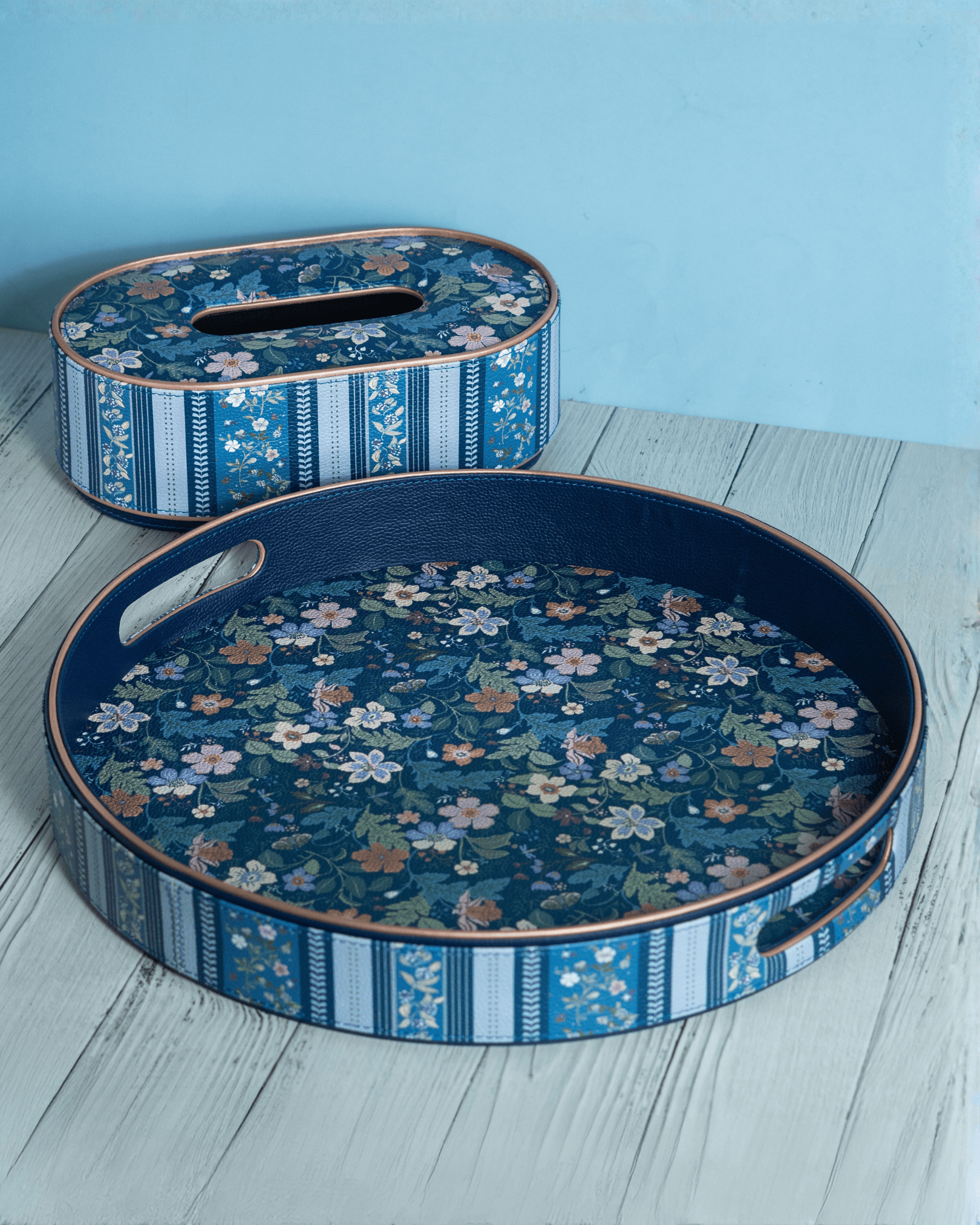 Midnight Meadow Vegan Tray & Tissue Box Set | The Wishing Chair
