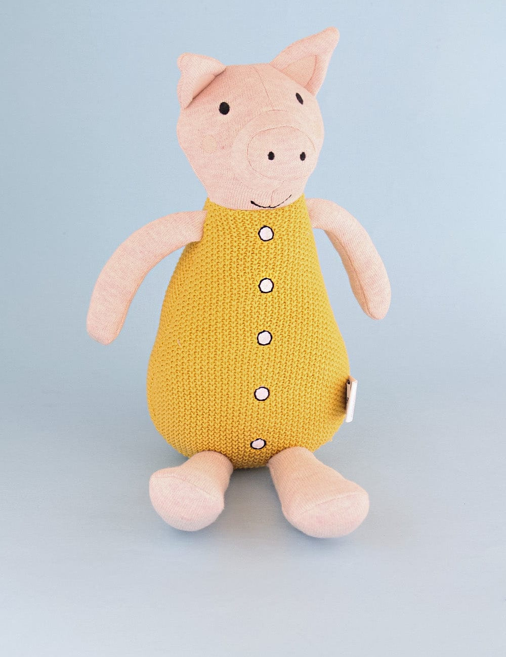 Miss Piglet Cuddly Knitted Cotton Toy