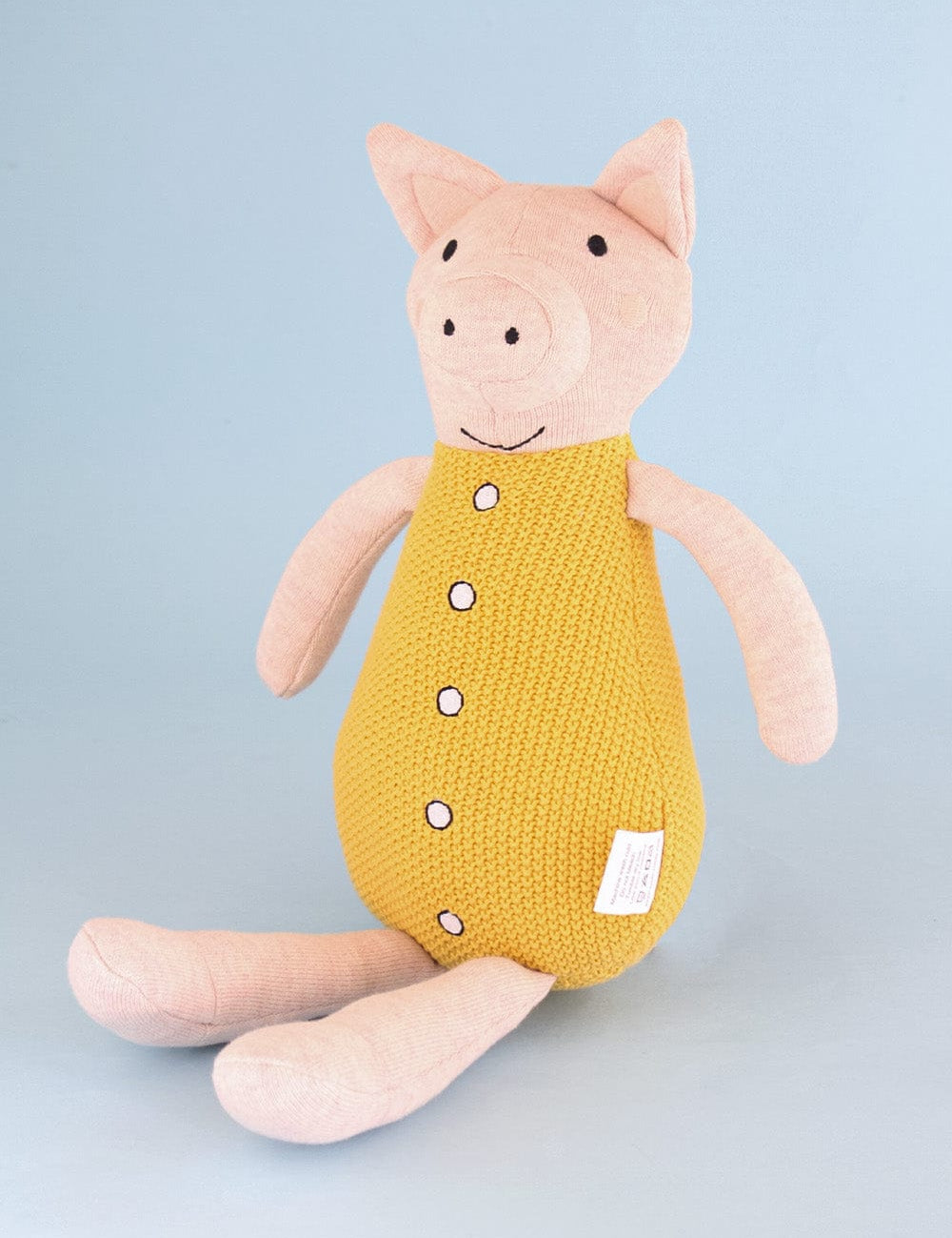 Miss Piglet Cuddly Knitted Cotton Toy