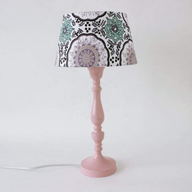 Moroccan Filigree Bedside Lamp - Salmon