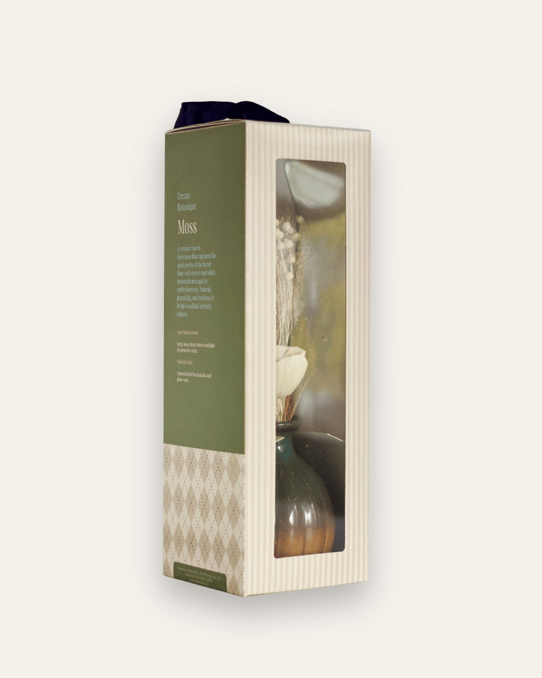 Moss Botanique - Ceramic Vase With Botanical Flowers