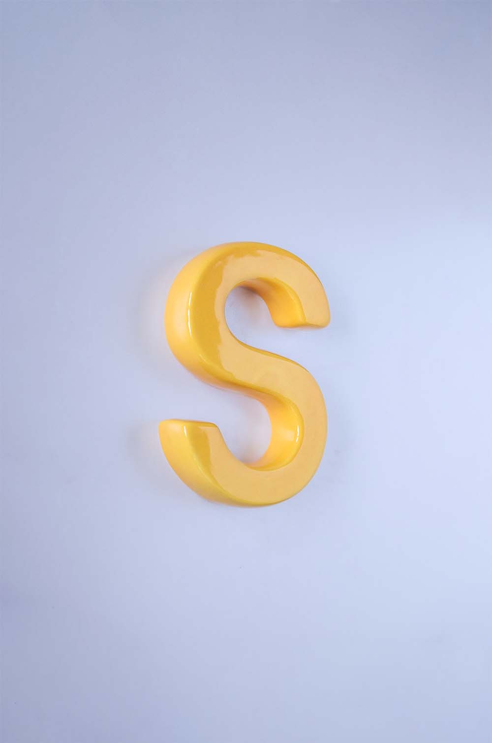  Mottled Mono Wall Hanging - Mustard A To Z - Mottled Mono Wall Hanging - Mustard A To Z - The Wishing Chair 