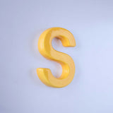  Mottled Mono Wall Hanging - Mustard A To Z - Mottled Mono Wall Hanging - Mustard A To Z - The Wishing Chair 