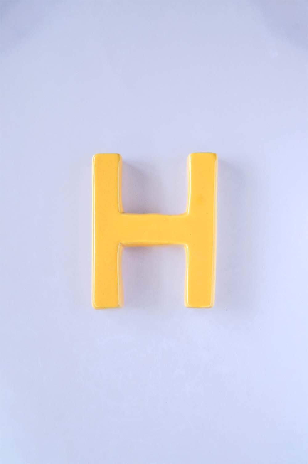  Mottled Mono Wall Hanging - Mustard A To Z - Mottled Mono Wall Hanging - Mustard A To Z - The Wishing Chair 
