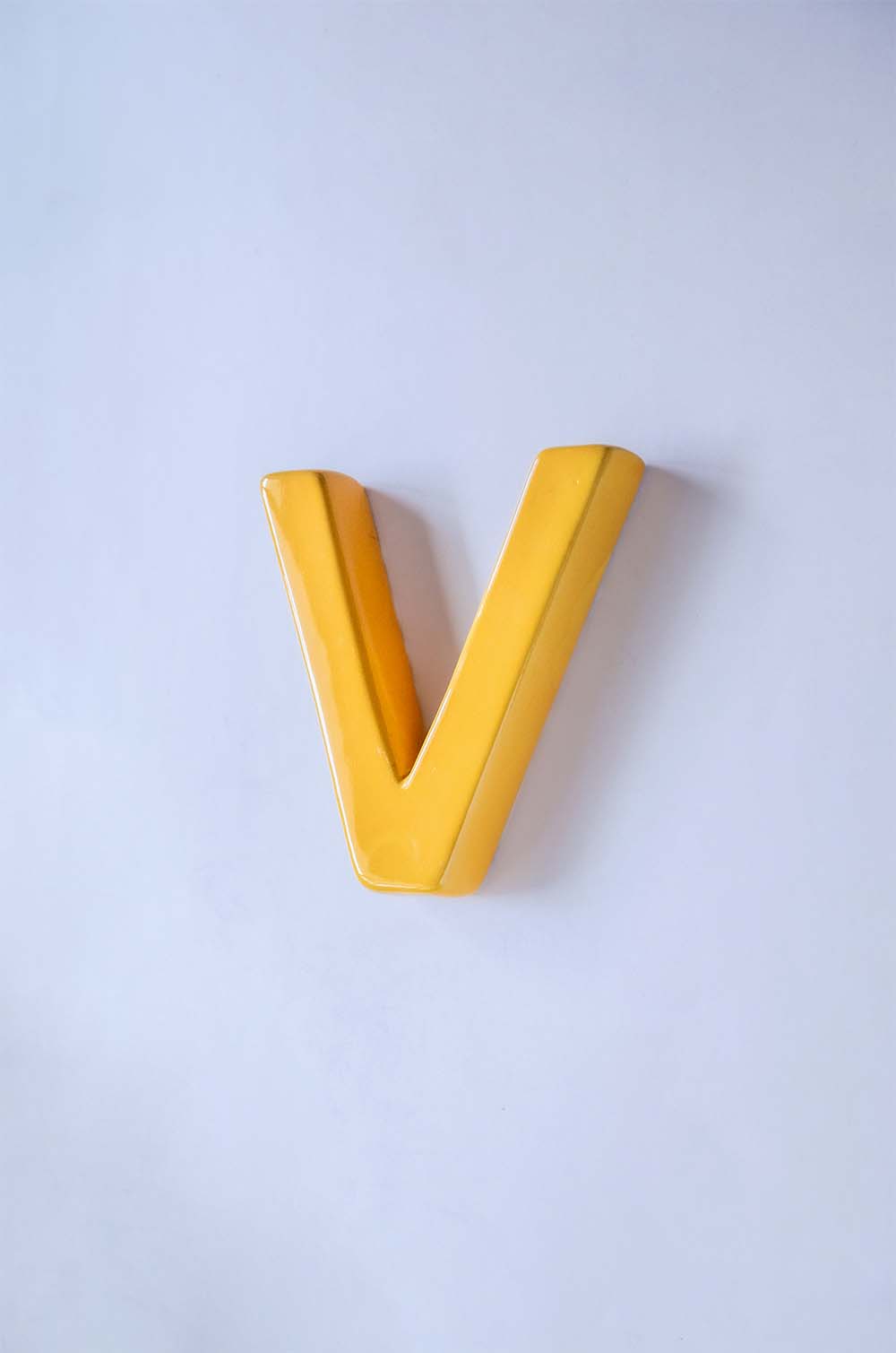  Mottled Mono Wall Hanging - Mustard A To Z - Mottled Mono Wall Hanging - Mustard A To Z - The Wishing Chair 