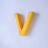  Mottled Mono Wall Hanging - Mustard A To Z - Mottled Mono Wall Hanging - Mustard A To Z - The Wishing Chair 
