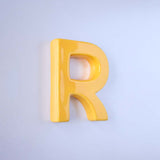  Mottled Mono Wall Hanging - Mustard A To Z - Mottled Mono Wall Hanging - Mustard A To Z - The Wishing Chair 