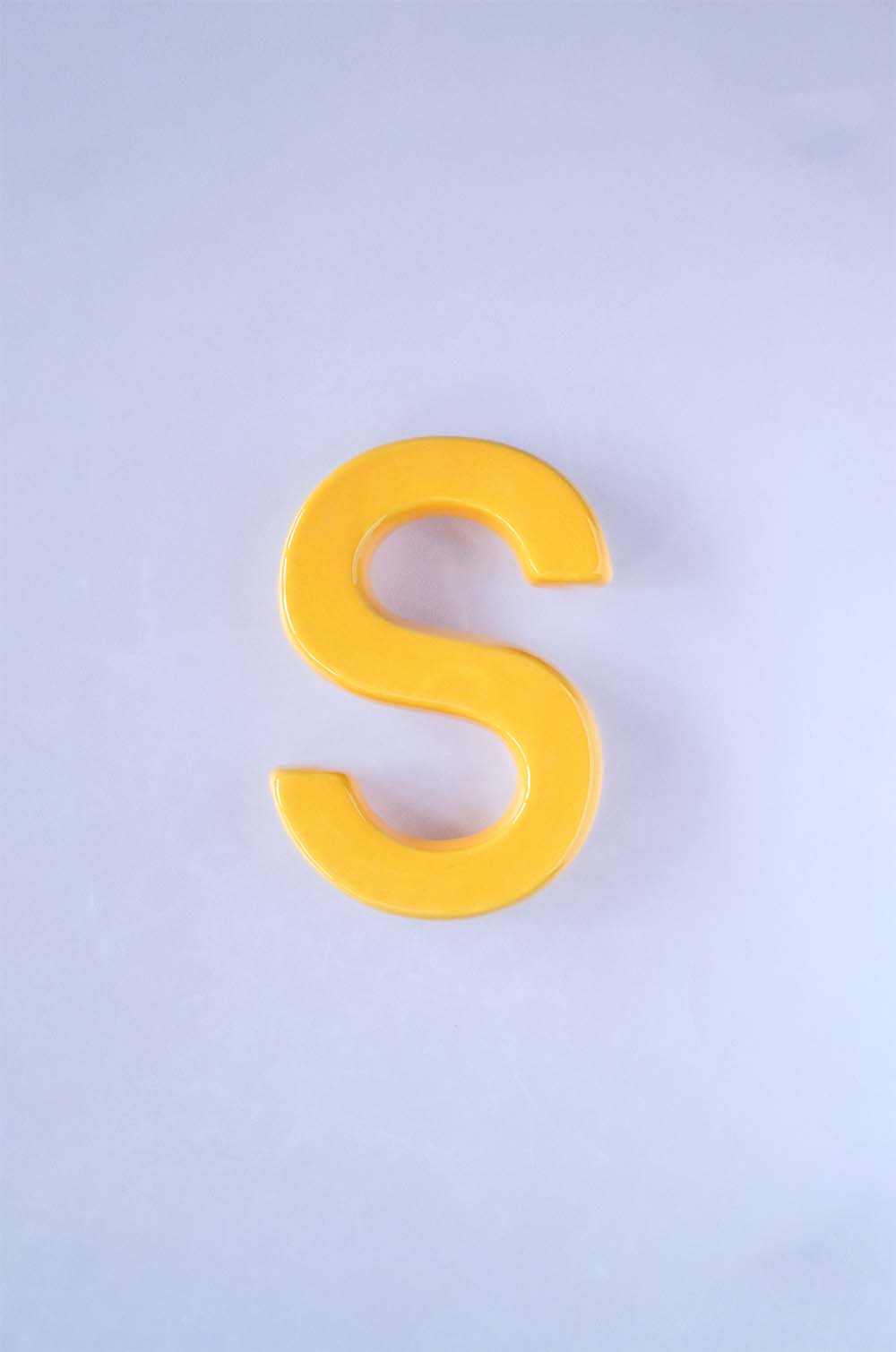  Mottled Mono Wall Hanging - Mustard A To Z - Mottled Mono Wall Hanging - Mustard A To Z - The Wishing Chair 