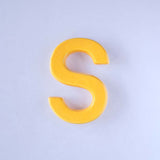  Mottled Mono Wall Hanging - Mustard A To Z - Mottled Mono Wall Hanging - Mustard A To Z - The Wishing Chair 