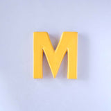  Mottled Mono Wall Hanging - Mustard A To Z - Mottled Mono Wall Hanging - Mustard A To Z - The Wishing Chair 