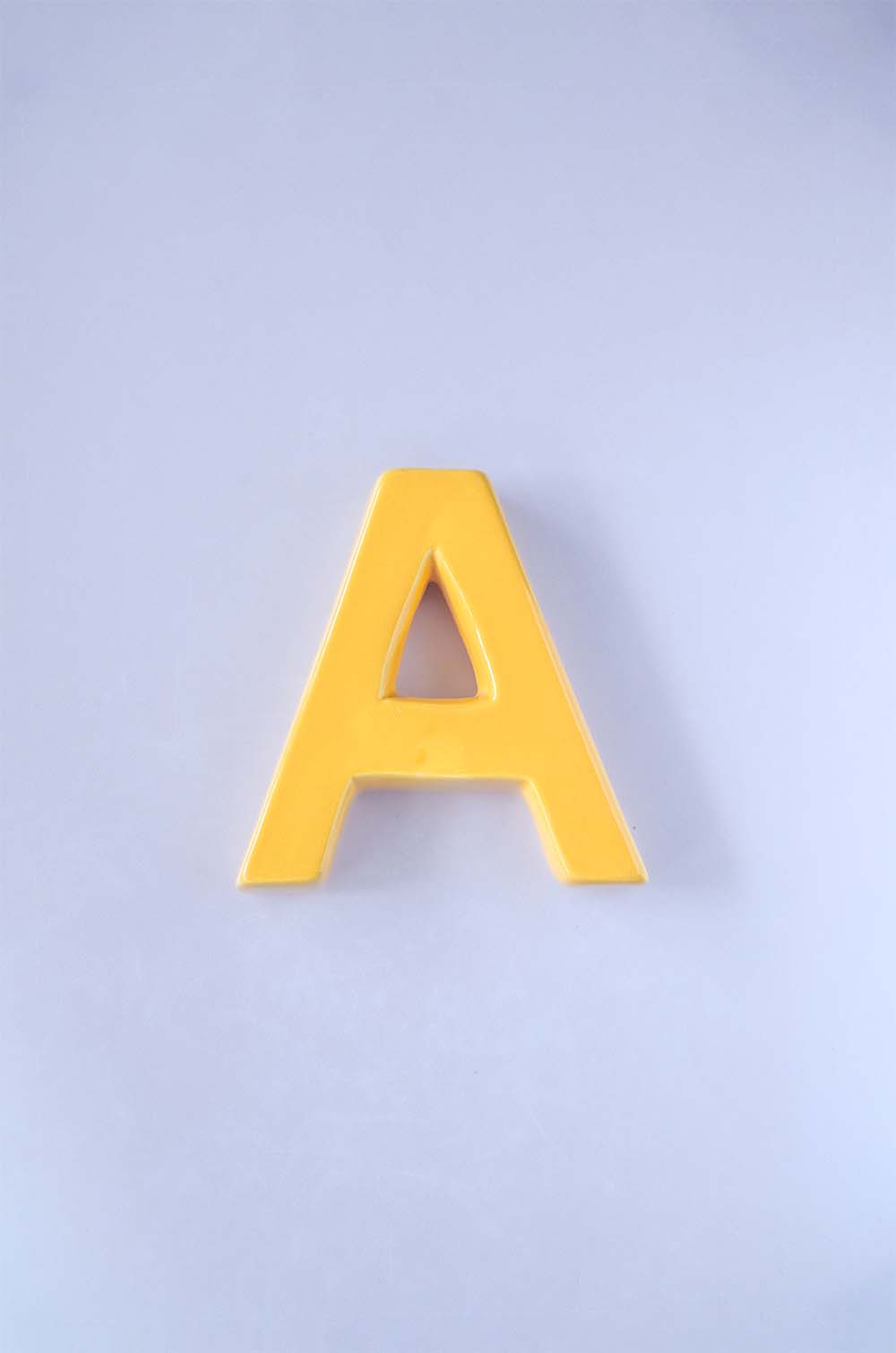 Mottled Mono Wall Hanging - Mustard A To Z - Mottled Mono Wall Hanging - Mustard A To Z - The Wishing Chair 