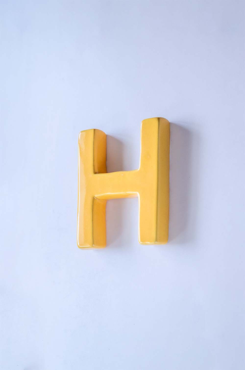  Mottled Mono Wall Hanging - Mustard A To Z - Mottled Mono Wall Hanging - Mustard A To Z - The Wishing Chair 