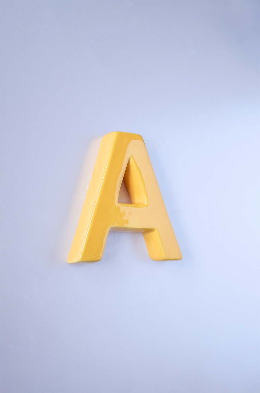  Mottled Mono Wall Hanging - Mustard A To Z - Mottled Mono Wall Hanging - Mustard A To Z - The Wishing Chair 
