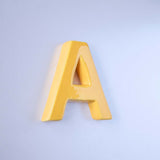  Mottled Mono Wall Hanging - Mustard A To Z - Mottled Mono Wall Hanging - Mustard A To Z - The Wishing Chair 