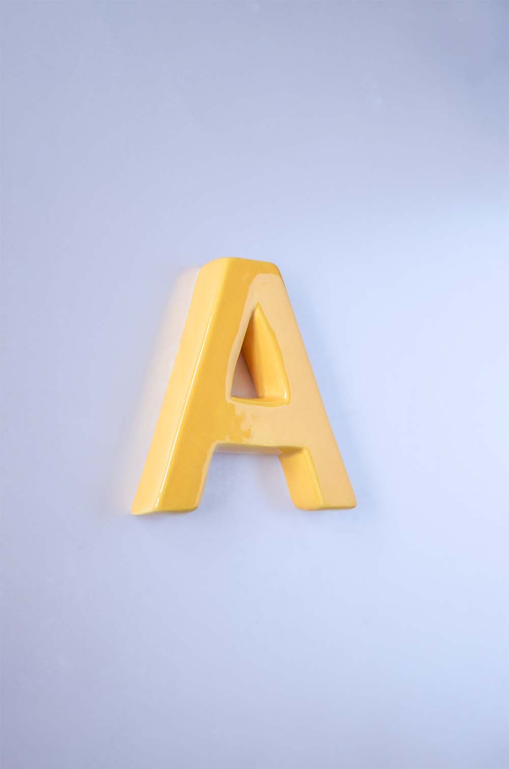 Mottled Mono Wall Hanging - Mustard A To Z