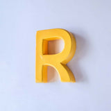  Mottled Mono Wall Hanging - Mustard A To Z - Mottled Mono Wall Hanging - Mustard A To Z - The Wishing Chair 