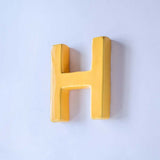  Mottled Mono Wall Hanging - Mustard A To Z - Mottled Mono Wall Hanging - Mustard A To Z - The Wishing Chair 