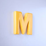  Mottled Mono Wall Hanging - Mustard A To Z - Mottled Mono Wall Hanging - Mustard A To Z - The Wishing Chair 