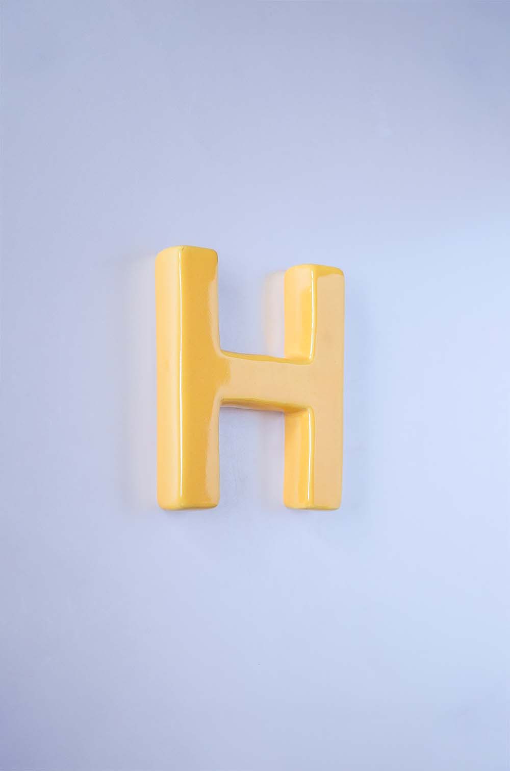  Mottled Mono Wall Hanging - Mustard A To Z - Mottled Mono Wall Hanging - Mustard A To Z - The Wishing Chair 