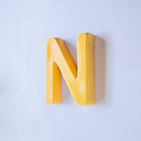  Mottled Mono Wall Hanging - Mustard A To Z - Mottled Mono Wall Hanging - Mustard A To Z - The Wishing Chair 