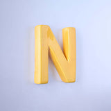  Mottled Mono Wall Hanging - Mustard A To Z - Mottled Mono Wall Hanging - Mustard A To Z - The Wishing Chair 
