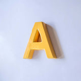  Mottled Mono Wall Hanging - Mustard A To Z - Mottled Mono Wall Hanging - Mustard A To Z - The Wishing Chair 