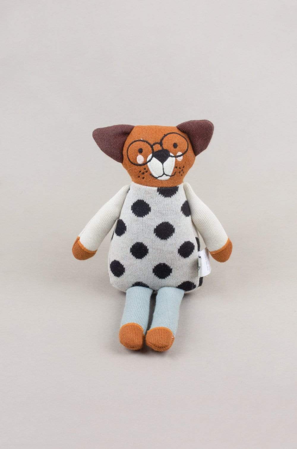 Mr. Whiskers Knitted Cotton Toy