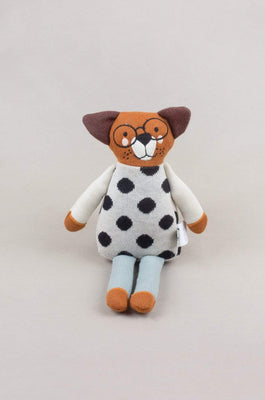 Mr. Whiskers Knitted Cotton Toy