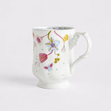 Sweet Pea Blossom Ceramic Mugs - Set of 4