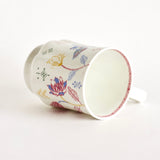 Sweet Pea Floral Mug Ceramic Mugs - Set of 4