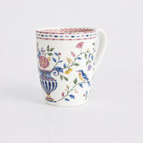 Whimsical Mosaic Ceramic Mugs - Set of 4