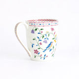 Whimsical Mosaic Ceramic Mugs - Set of 4