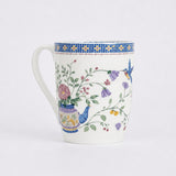 Botanical Mosaic Ceramic Mugs - Set of 4