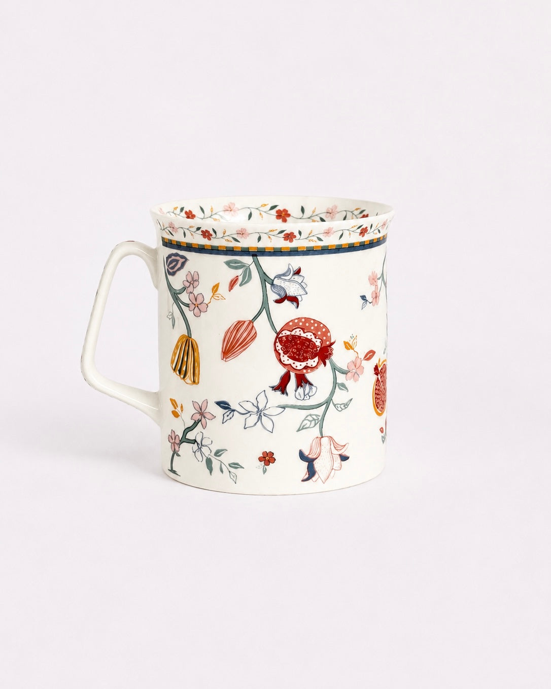 Endless Summer Blossom Ceramic Mugs - Set of 4