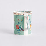 Endless Summer Floral Ceramic Mugs - Set of 4