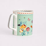 Endless Summer Floral Ceramic Mugs - Set of 4