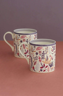 Mugs Jamun Fine China Mugs - Set of 2