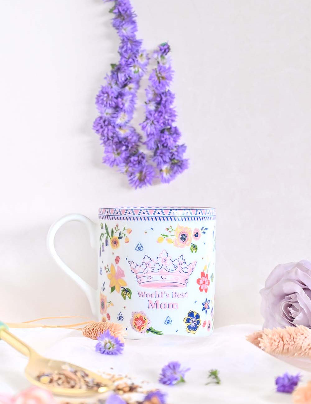  Mugs World's Best Mom Fine China Mug - World's Best Mom Fine China Mug - The Wishing Chair 