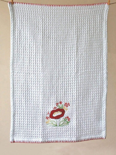 Mushroom Waffle Hand Towel