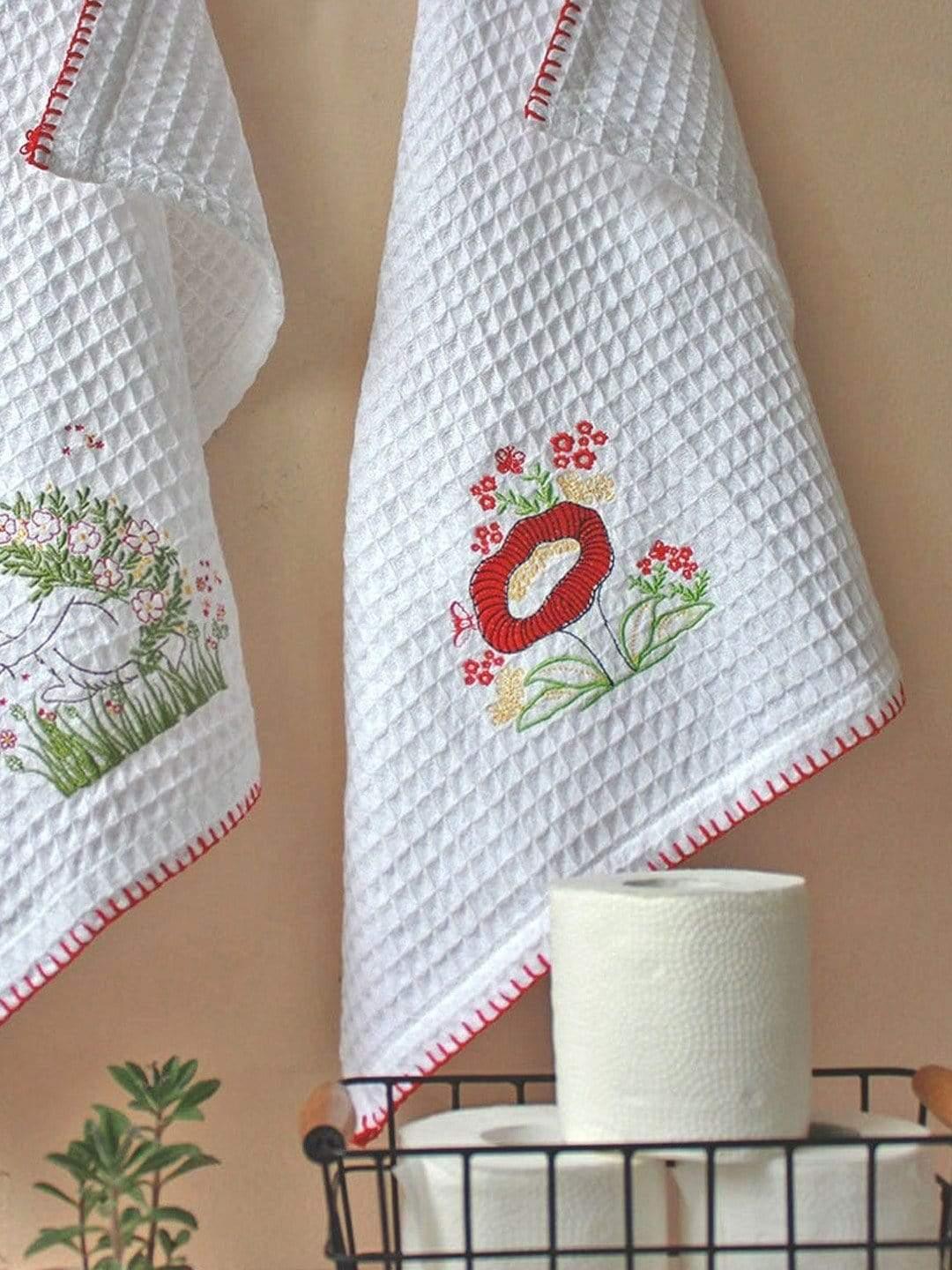 Mushroom Waffle Hand Towel